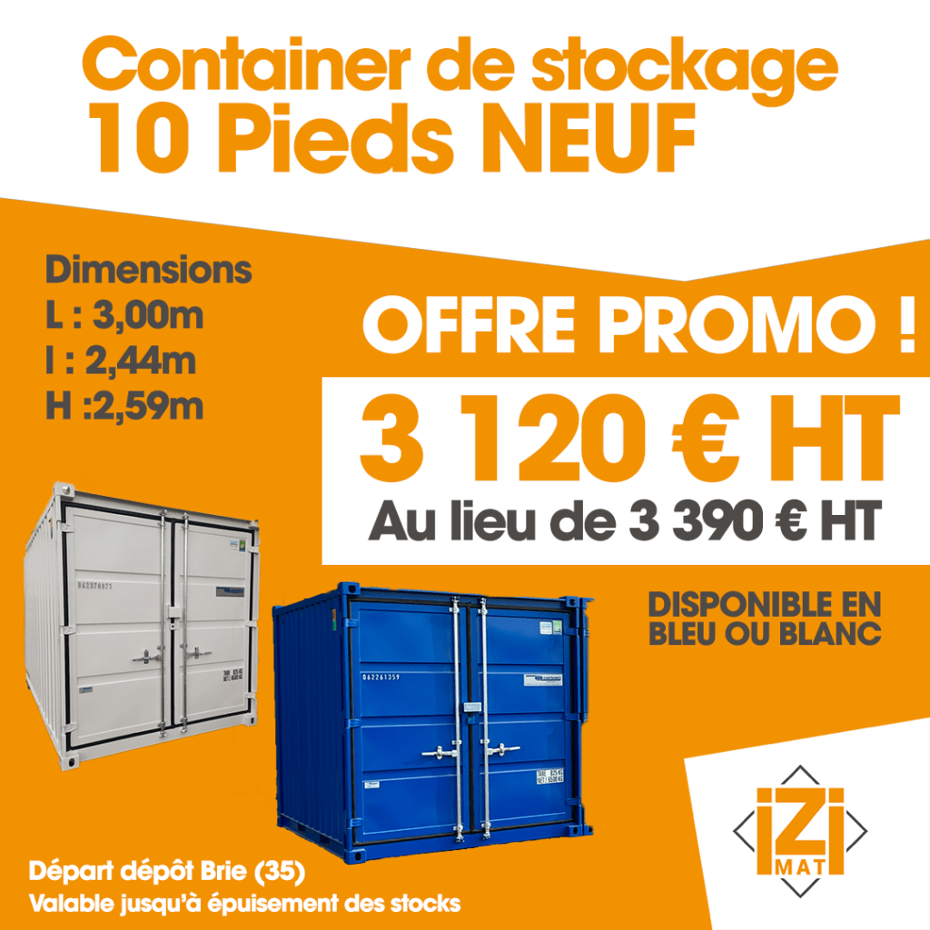 izimat offre container 10 pieds