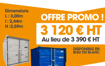 Découvrez les offres exceptionnelles sur les containers de stockage chez iZimat !