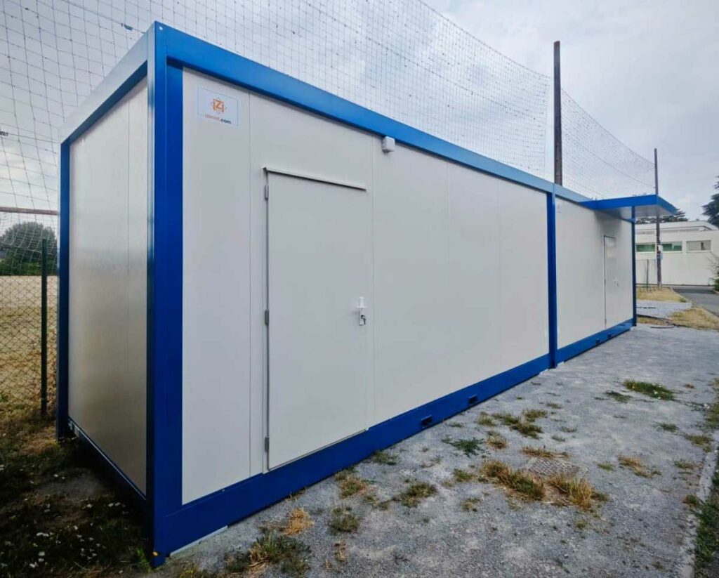 vue laterale batiment modulaire izimat