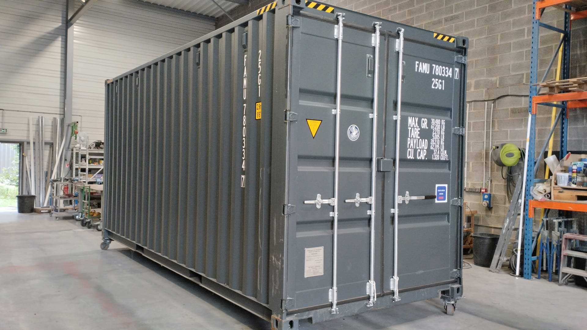 Local technique en container aménagé